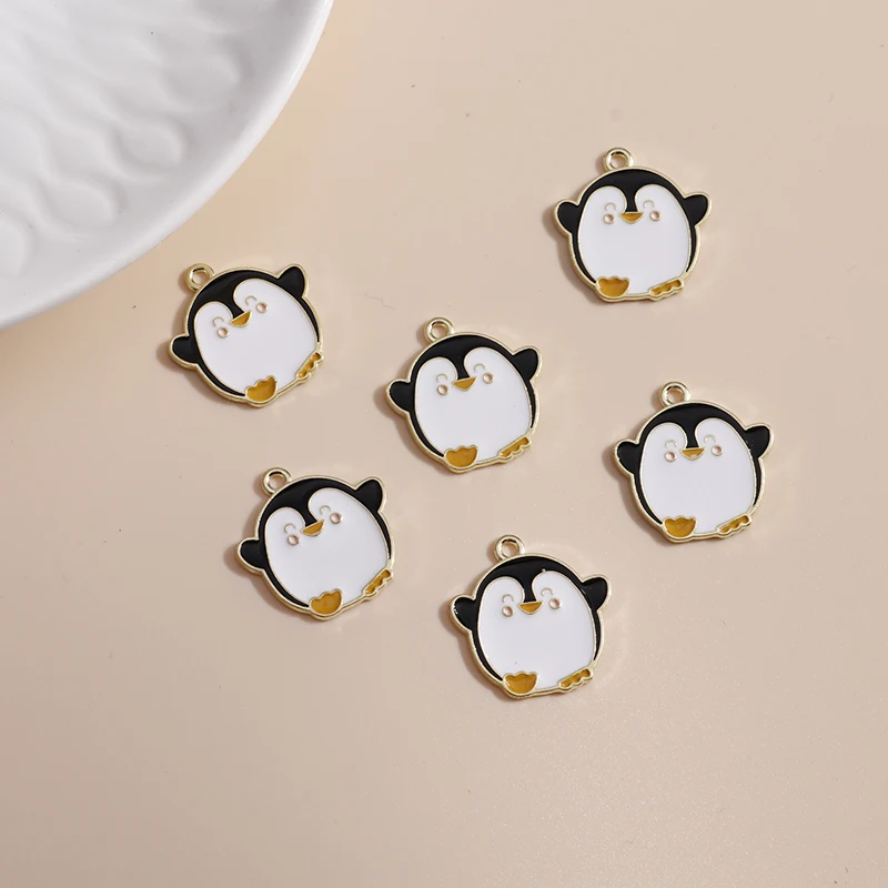 10 шт. 21*22 мм с эмалью в виде пингвина от Подвески для изготовления ювелирных
