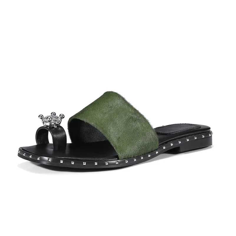 Шикарные женские босоножки удобная обувь на плоской подошве из конского волоса