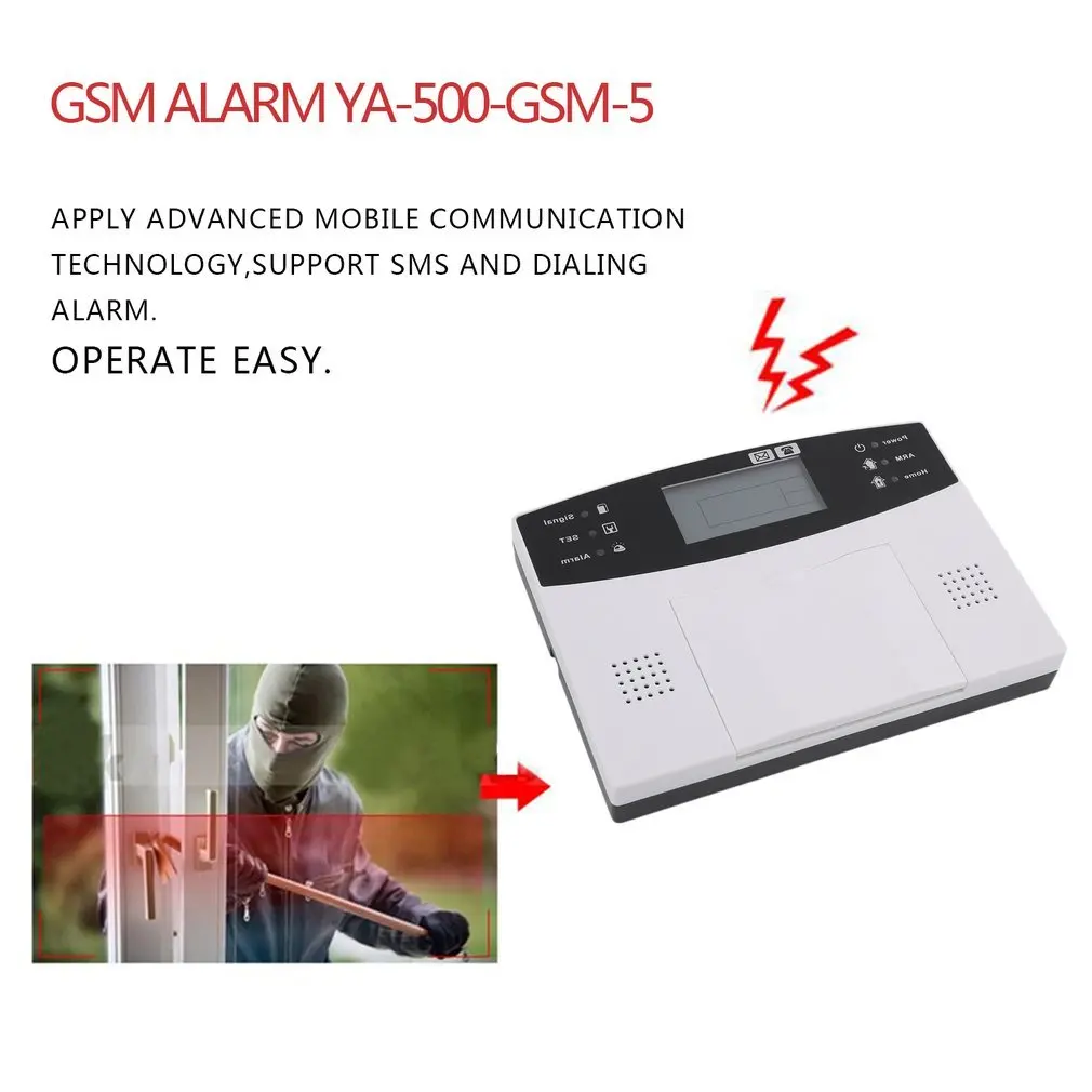 Беспроводная GSM домашняя система охранной сигнализации датчик вызова ЖК экран