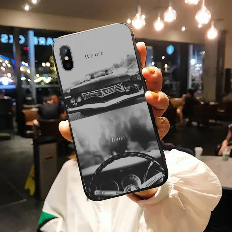 

Supernatural tv show painting Phone Case for iPhone 11 12 pro XS MAX 8 7 6 6S Plus X 5S SE 2020 XR