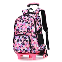 big capacity trolley backpacks child school bags for teenage girls boys waterproof school backpack kids travel wheeled bag