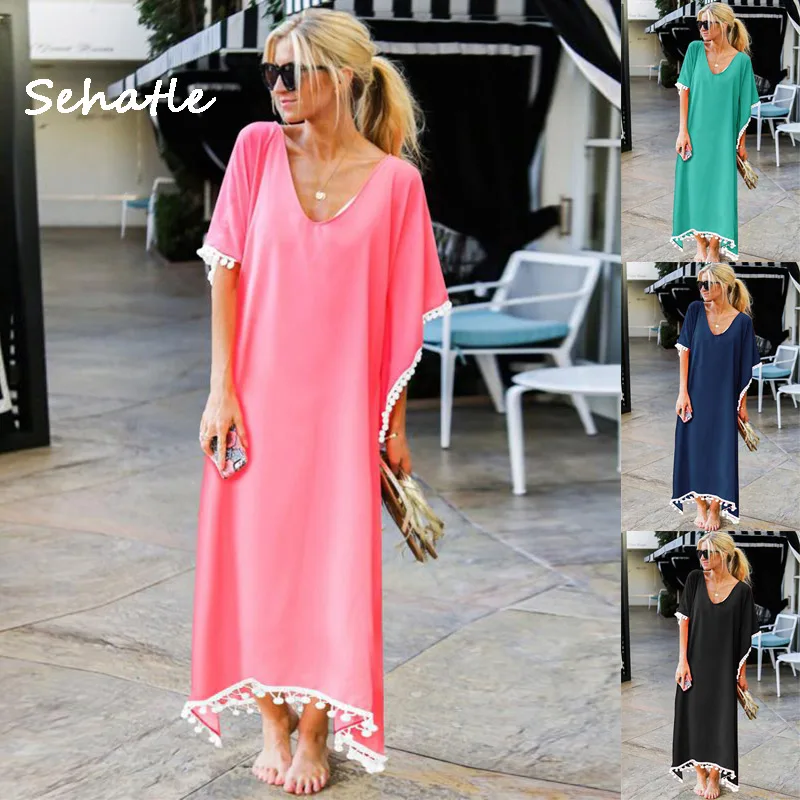 Женское платье средней длины Sehatle черное или красное Элегантное Длинное Платье