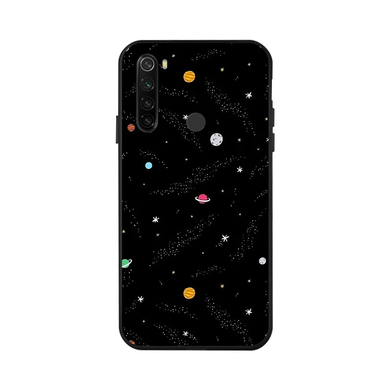x040 Чехол для Redmi Note 8 T, 3D, сделай сам, Окрашенный черный, силиконовый, мягкий, ТПУ, матовый чехол для телефона, для Xiaomi Redmi Note 8 Pro 8 T, задняя крышка, чехол - Цвет: x040