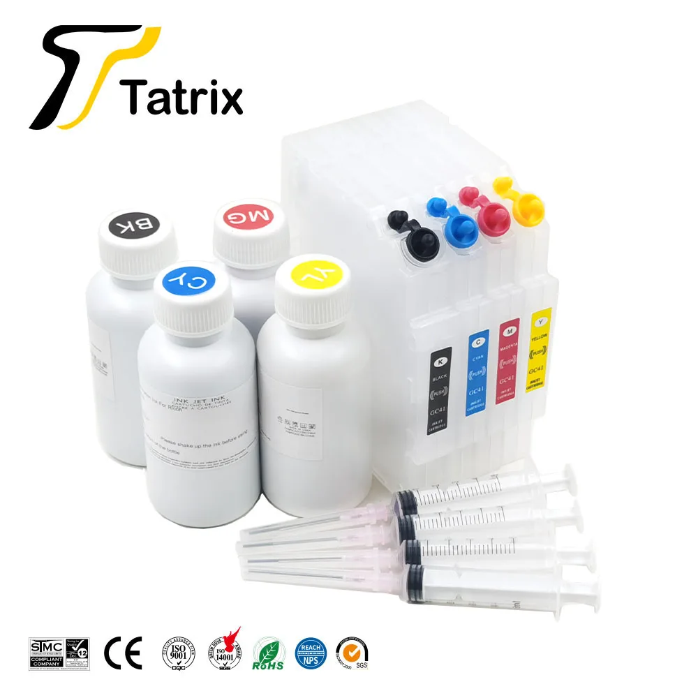 

Tatrix GC41 Refillable Cartridge + Ricoh Sublimation . For Ricoh SG2100 SG2010L SG3120 SG3100 SG3110DN SG3110DNW SG7100 Printer