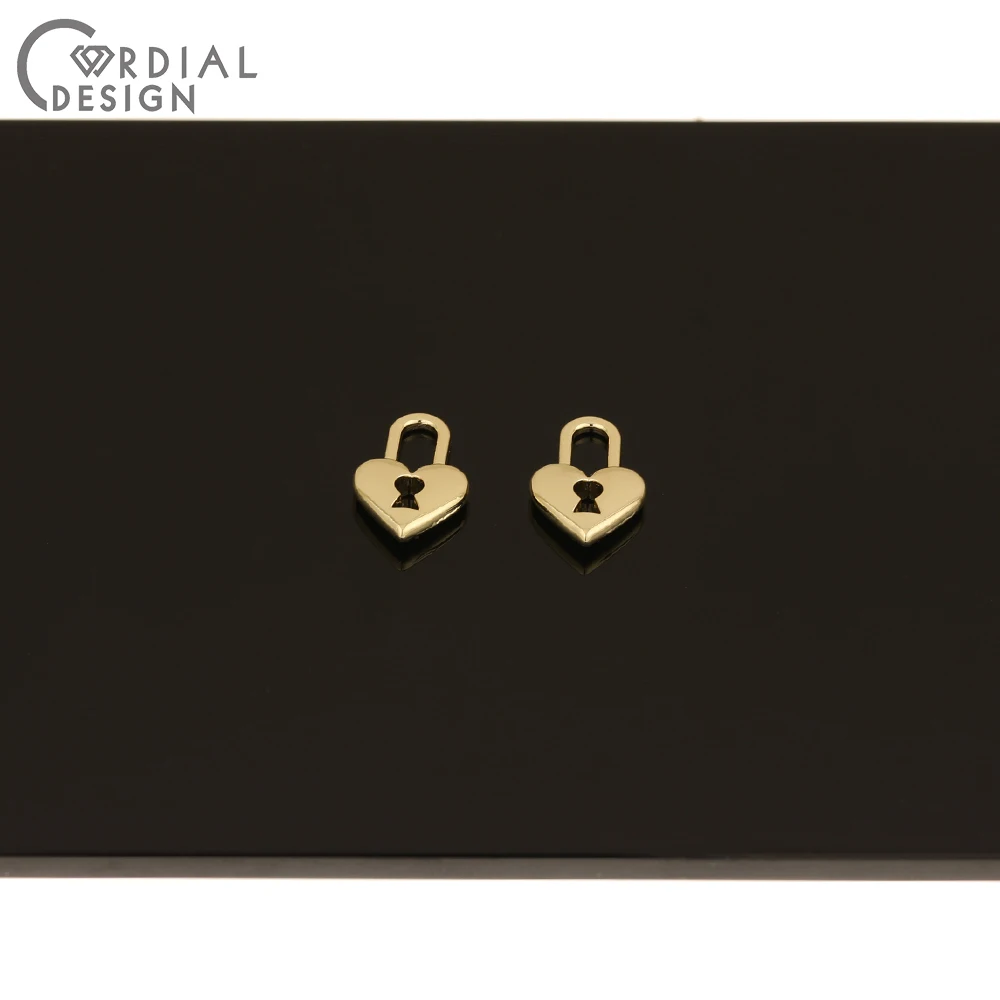 

Cordial Design 100Pcs 10*15MM Jewelry Accessories/Charms/Necklace Pendant/Lock Shape/Jewelry Findings & Components/DIY Making