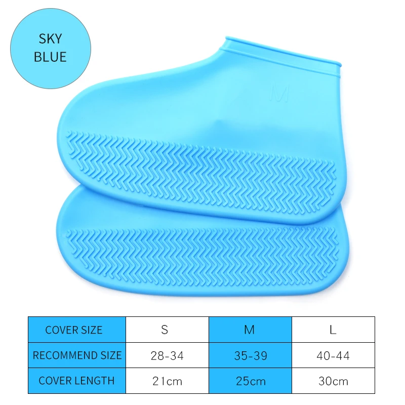 

Boots Waterproof Shoe Cover Silicone Material Unisex Shoes Protectors Rain Boots for Indoor Outdoor Rainy Days Reusable