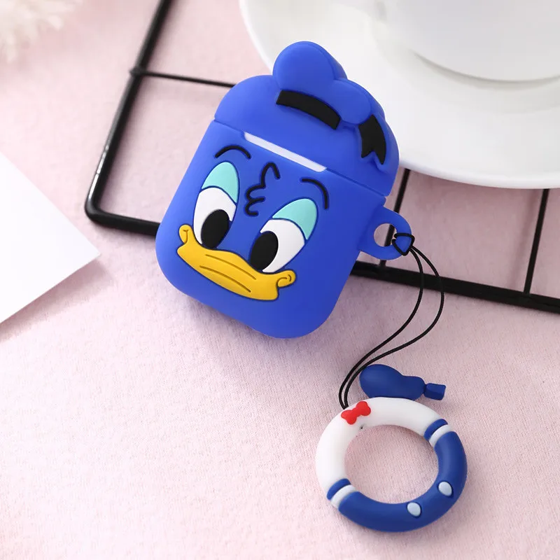 Для Airpods 2 силиконовый чехол забавные аксессуары Защитные чехлы для AirPods Apple 3D