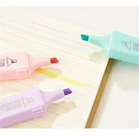 double head highlighter pen fluorescent chisel tip pen markers assorted color water based dry quickly sketching marker staionery