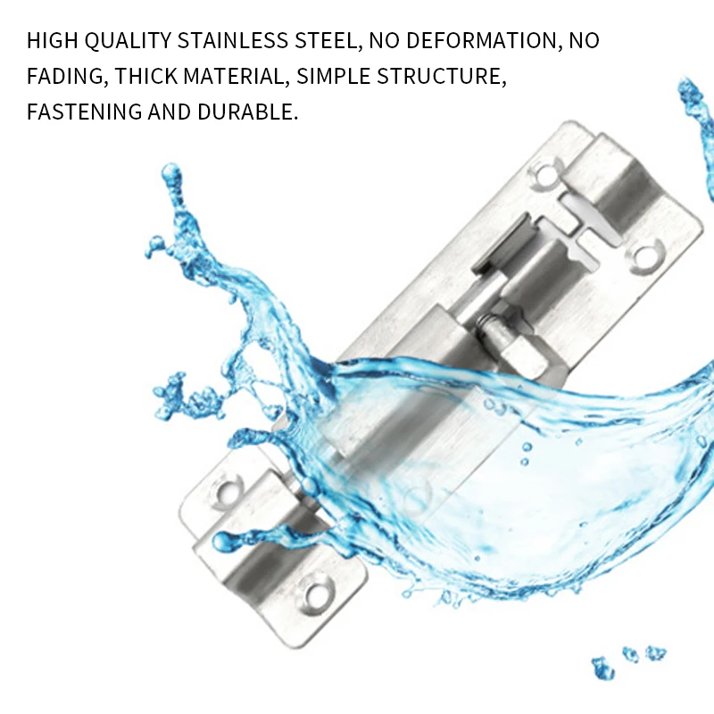 Мебельная дверная защелка замок из нержавеющей стали замок-цепочка для