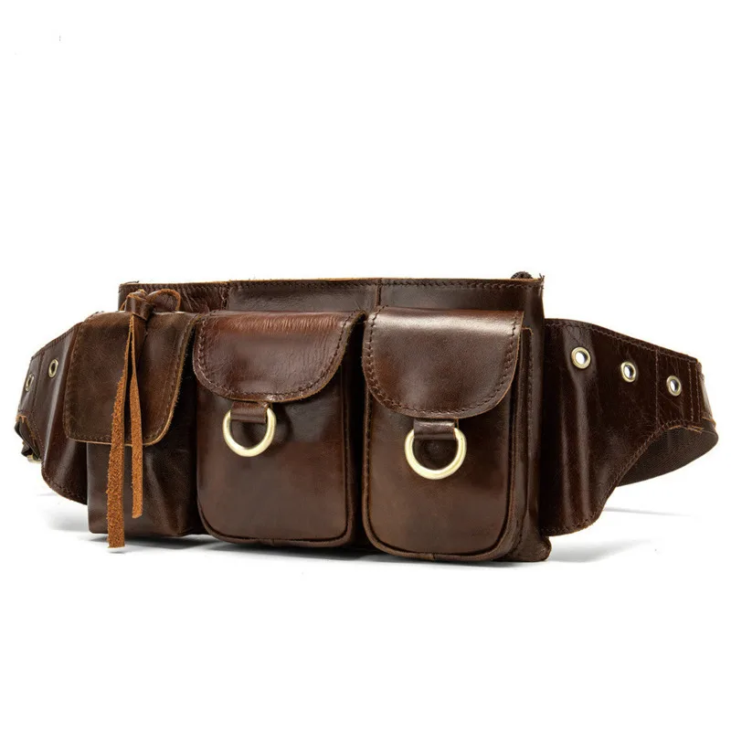 

Сумка-мессенджер мужская кожаная на одно плечо, с несколькими отделениями