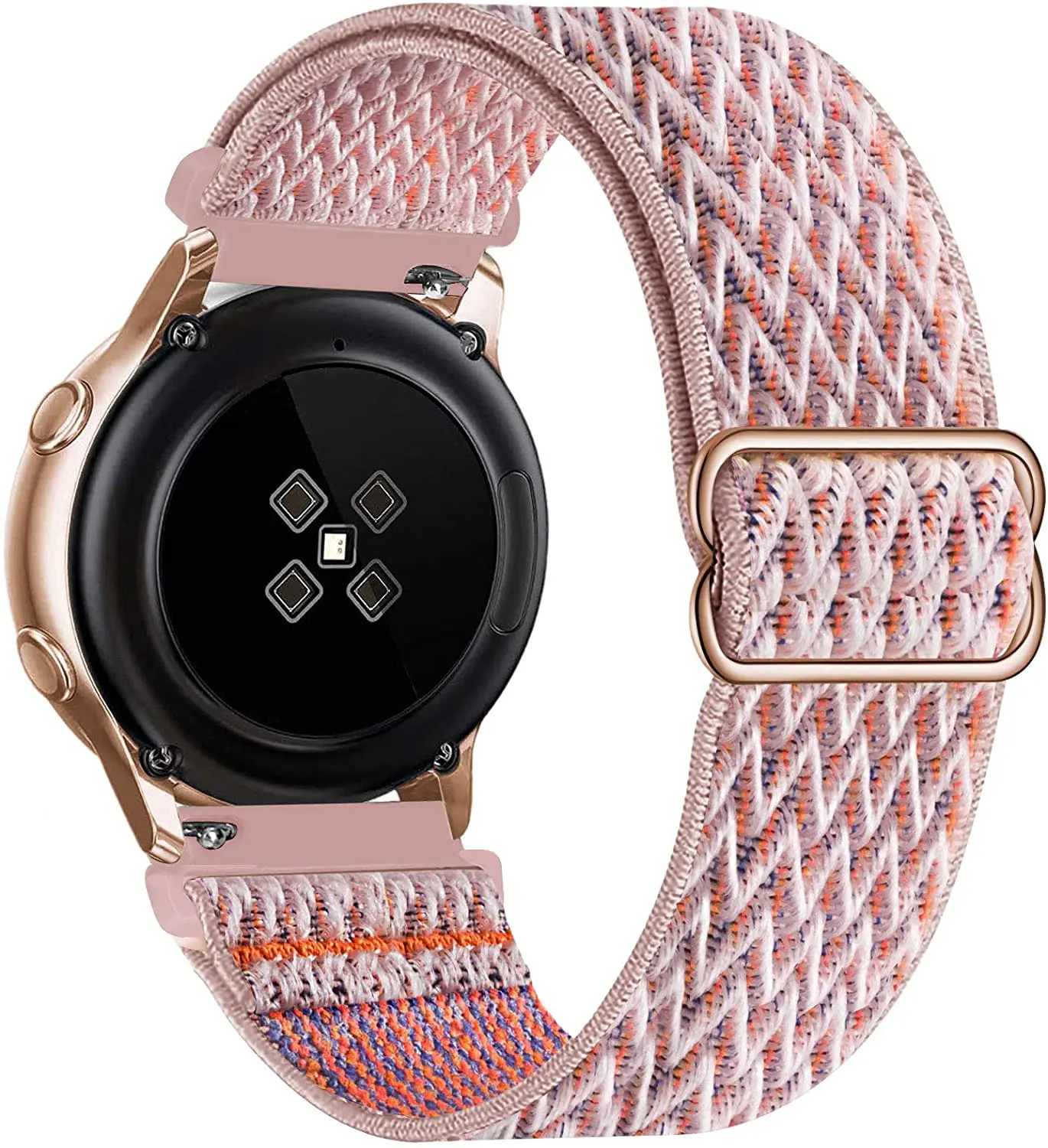 Ремешок нейлоновый для Samsung Galaxy Watch 3 45 мм 41 active 2 Gear S3 регулируемый браслет Huawei watch GT