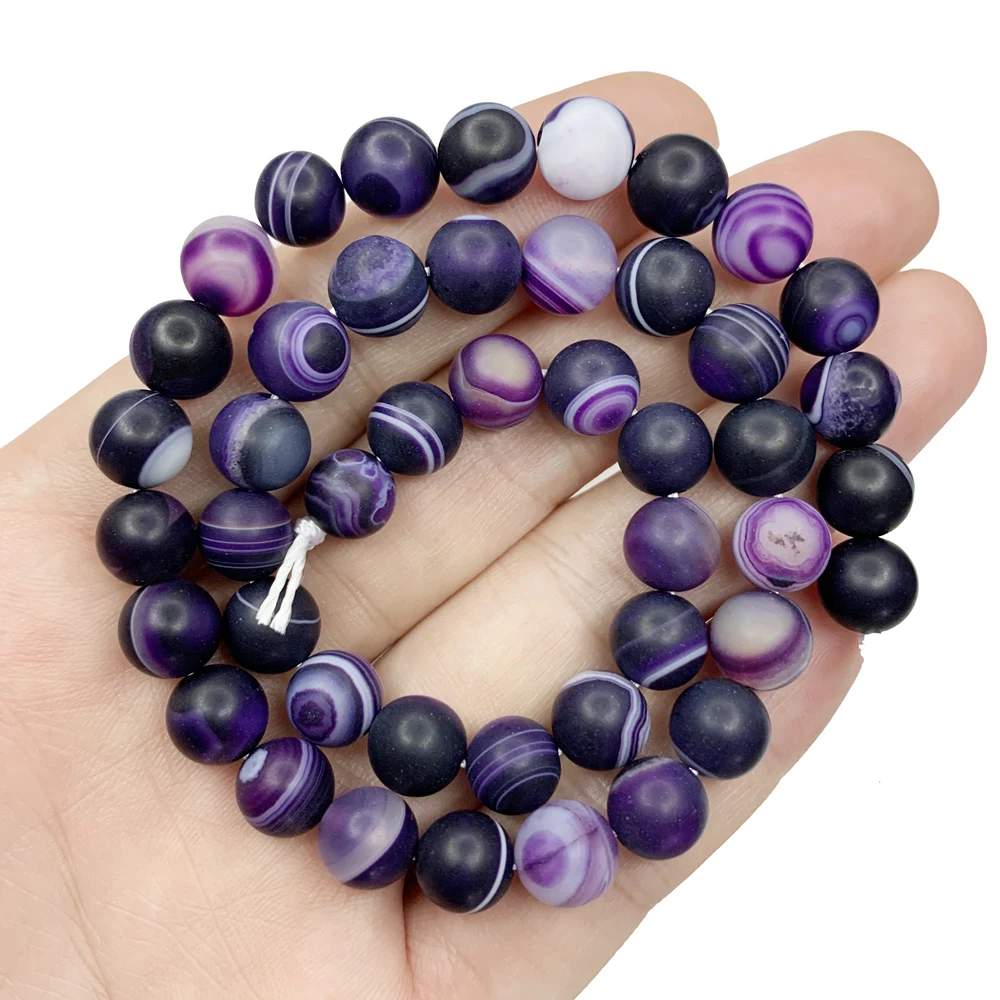 Оптовая продажа круглые бусины из натурального камня матового агата для