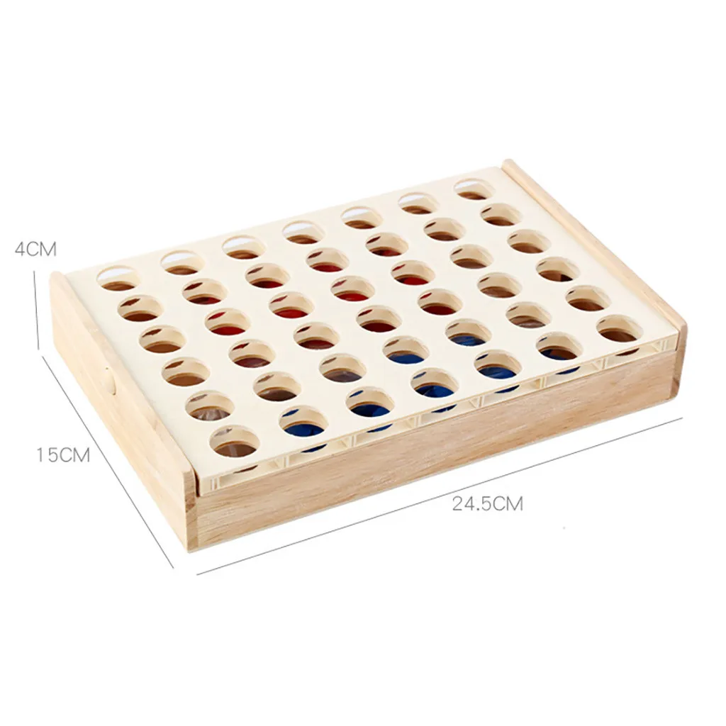 Деревянная Классическая Семейная Игрушка 4 в одном игра Line Up настольные игры для