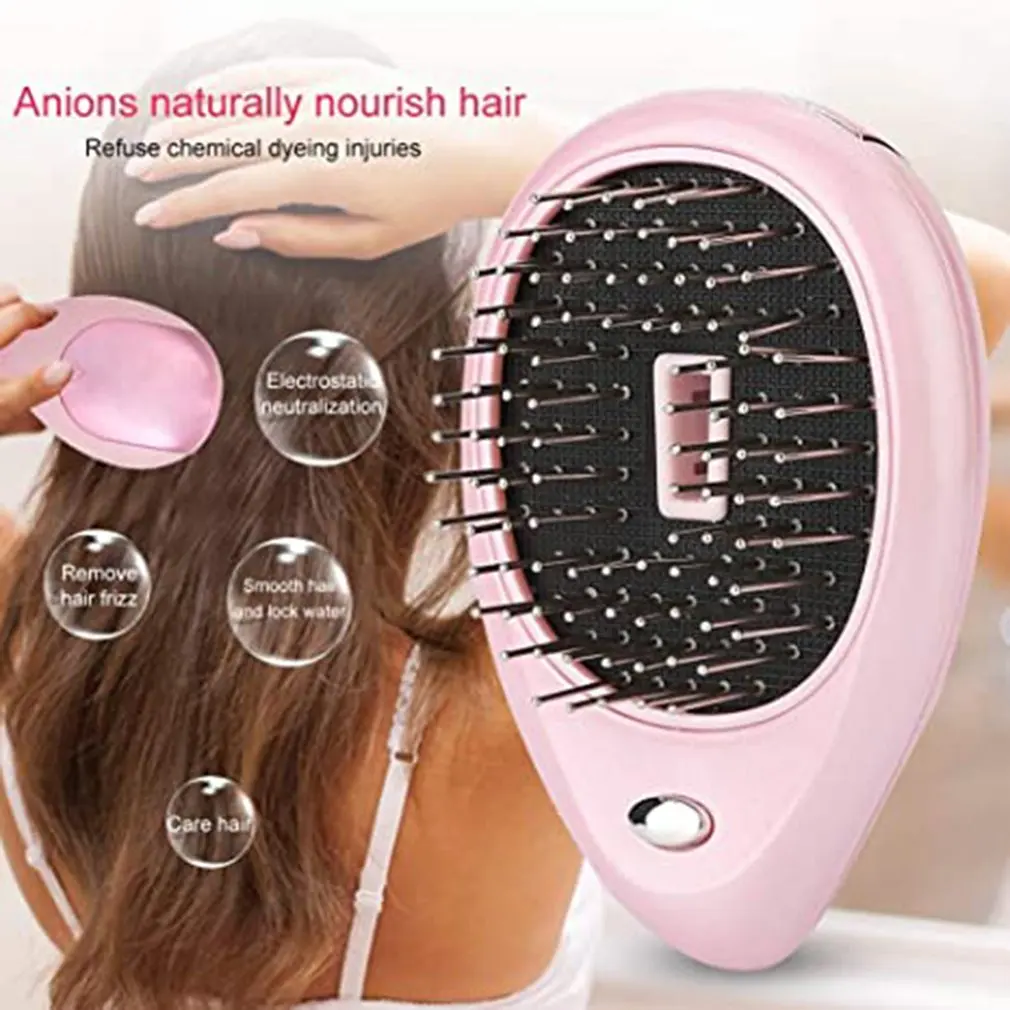 

Electric Ionic Massage Hair Brushes Negative Ion Hair Brush Massage Comb Portable Hair Massage Comb Electric Vibration Comb