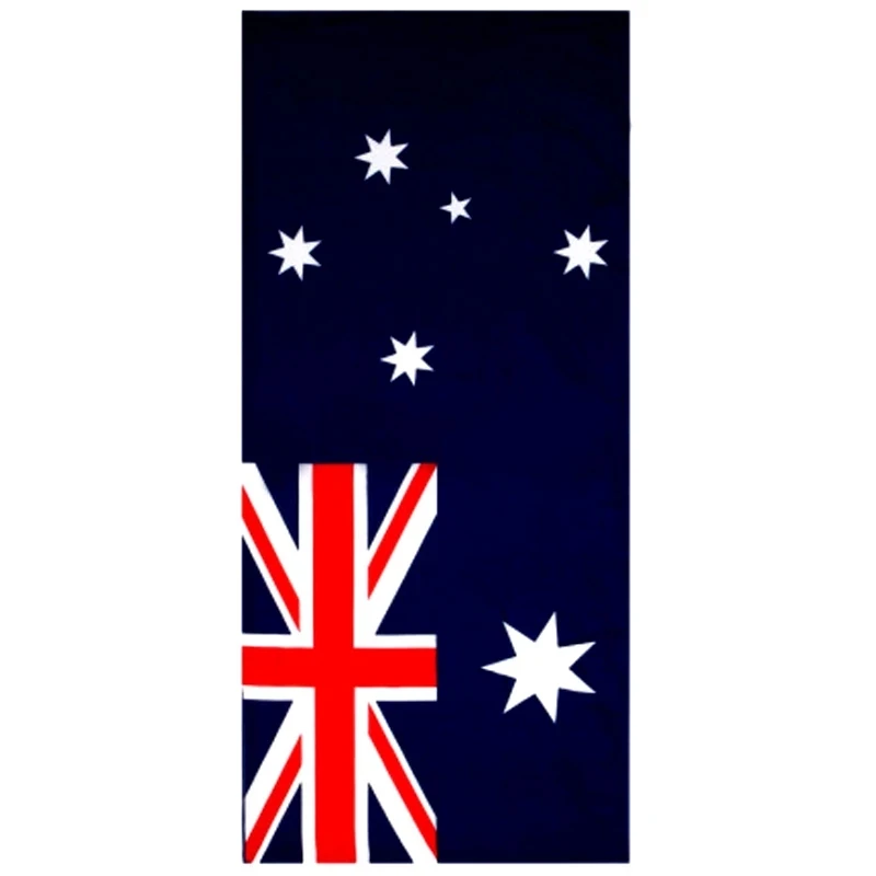 

Быстросохнущее пляжное полотенце из микрофибры с принтом австралийского флага, 70x150 см, супермягкое абсорбирующее дорожное Спортивное банн...