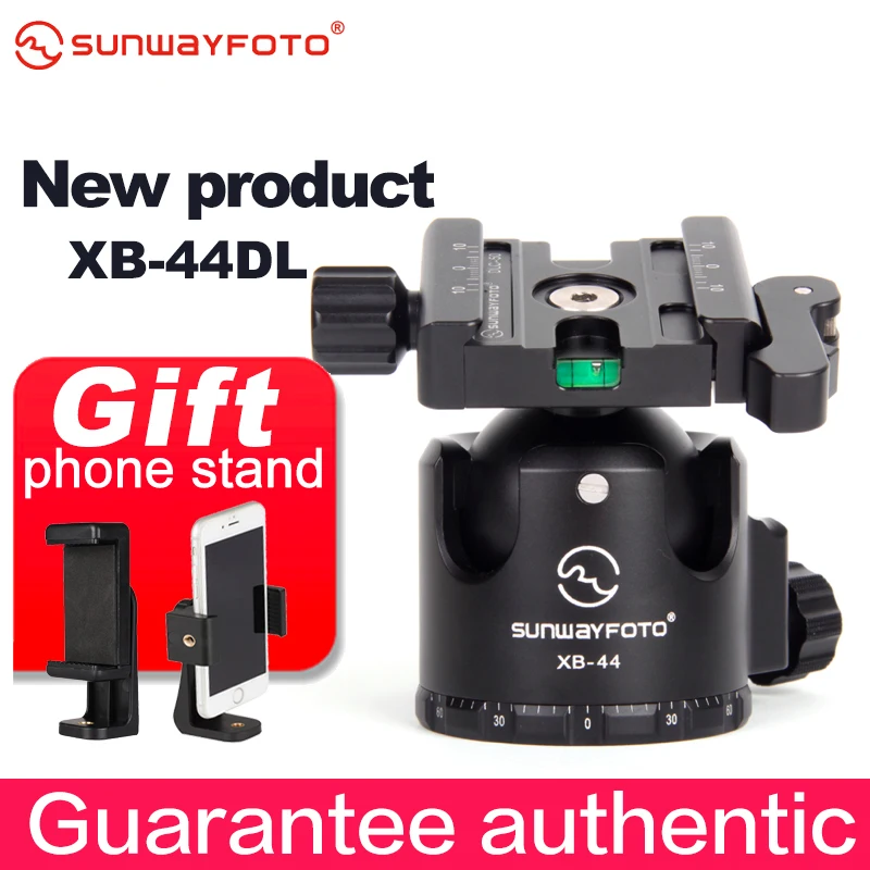 

SUNWAYFOTO XB-44DL Low-Profile Tripod Head for DSLR Camera Tripode Ballhead Professional Monopod Panoramic Tripod Ball Head