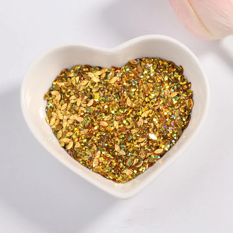 4x2 мм конский глаз ногти блёстки Дети DIY рисовые зерна бусины PVCAB цвет небольшой