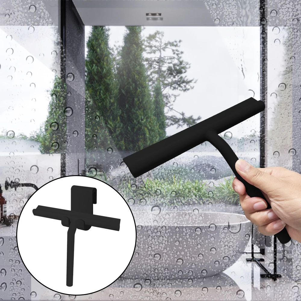

Shower Squeegee Window Cleaner Silicone Squeegee Glass Window Wiper Scraper Cleaning for Shower Stall Bathroom Accessories