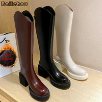 women high chelsea boots female shoes for women 2022 ladies platform rubber modern boots winter furry fashion western high heels