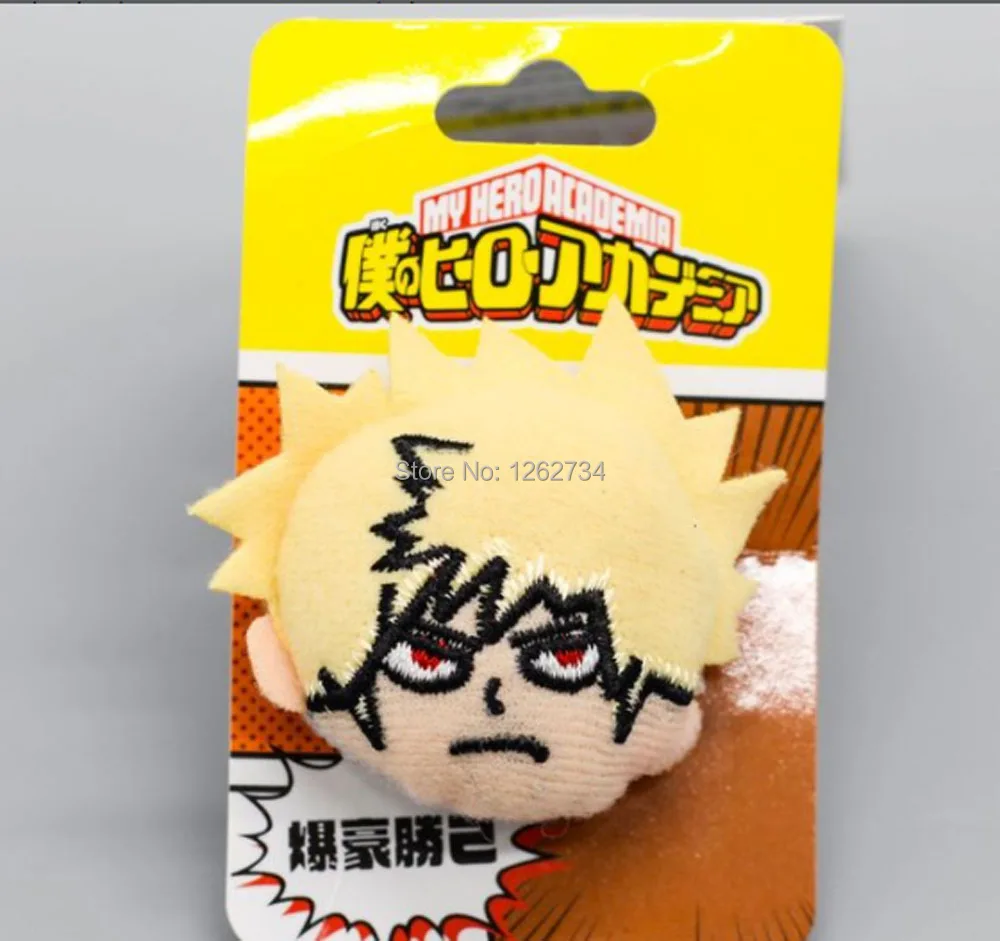 E BakugouKatsuki4cm 4-15 см My Hero Academy Bakugou Katsuki Todoroki Shoto Midoriya Izuku плюшевый брелок брошь значок с мешком фигурка игрушка TYQQ - Цвет: E BakugouKatsuki4cm