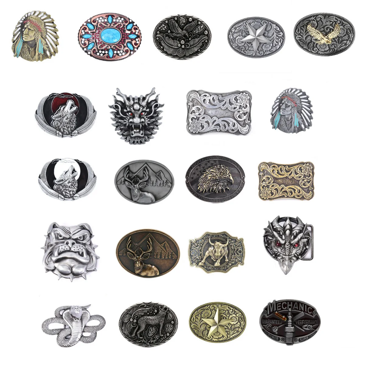 Мужская пряжка для ремня ковбойская и металлический инструмент подходит шириной