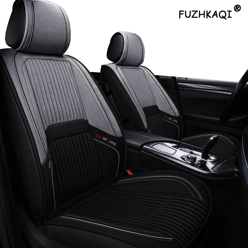 Чехлы для автомобильных сидений FUZHKAQI льняные накидки на сиденья volvo v50 v40 c30 xc90 xc60