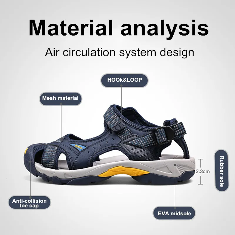 HUMTTO Clearance Summer Mesh Quick Dry Mens Hiking Upstream Shoes Outdoor Beach Sandals Men Breathable Women Trekking Aqua Shoes