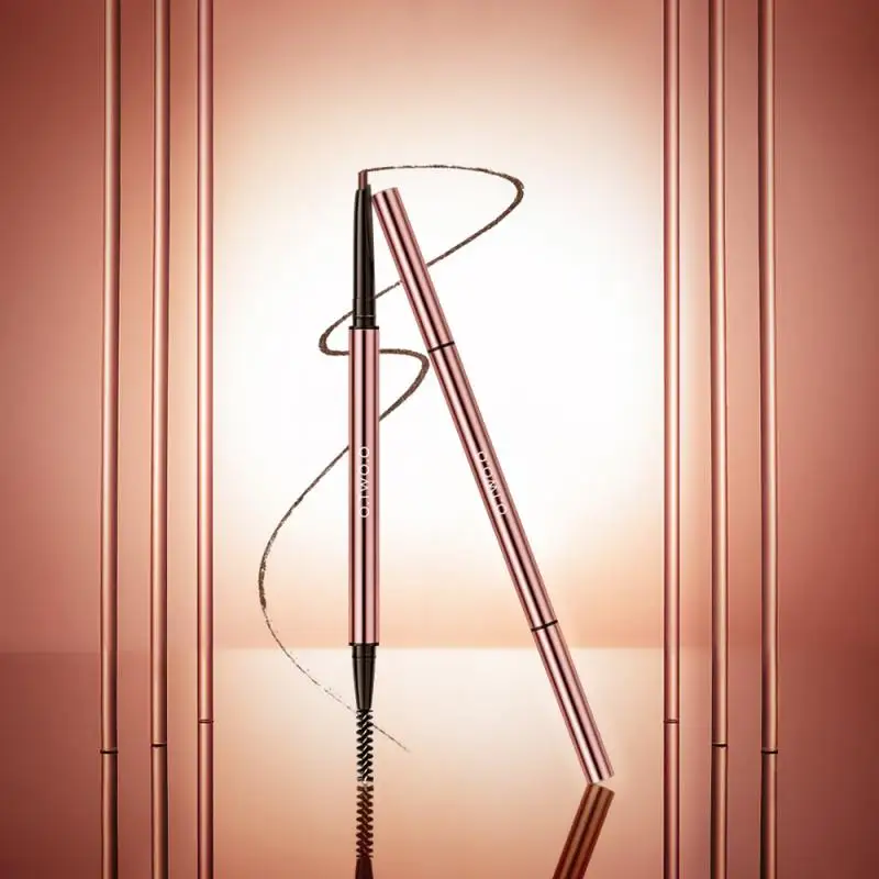 Двухсторонний карандаш для бровей 6 цветов ультратонкие треугольные