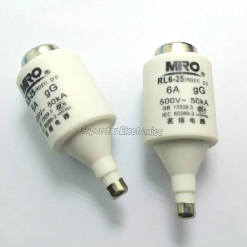 MRO предохранитель RO21 2A 4A 6A 8A 10A 16A 20A 5SB E27 RL6-25 500V |