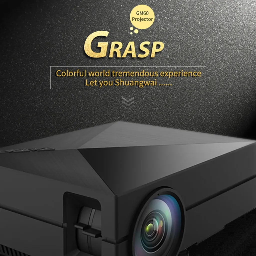 Мультимедийный домашний кинотеатр 7000LM Full HD 1080P HDMI USB VGA поддержка 3D видео низкий до