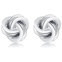huitan minimalist metal stud earrings for women novel design bridal wedding earrings delicate girl gift statement female jewelry