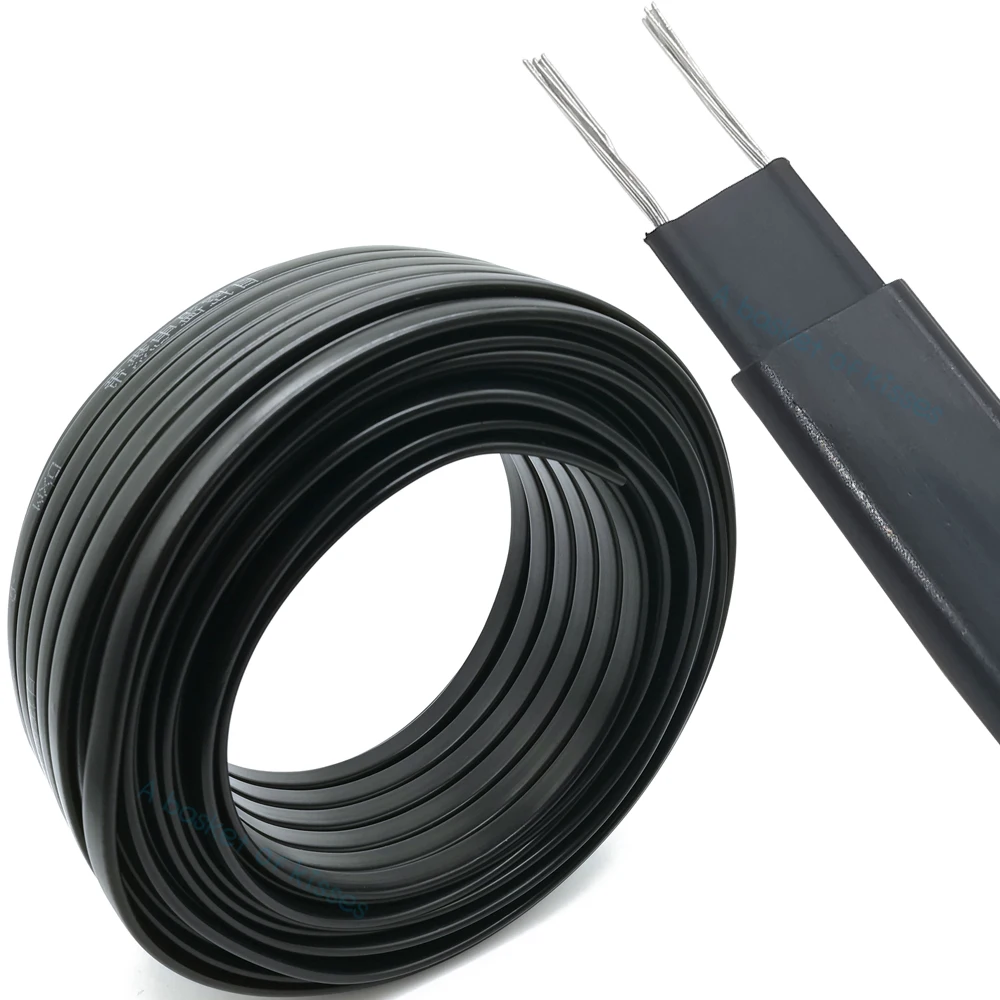 

20W / M 8mm flame retardant heating belt self temperature limiting water pipe protection roof deicing heating cable