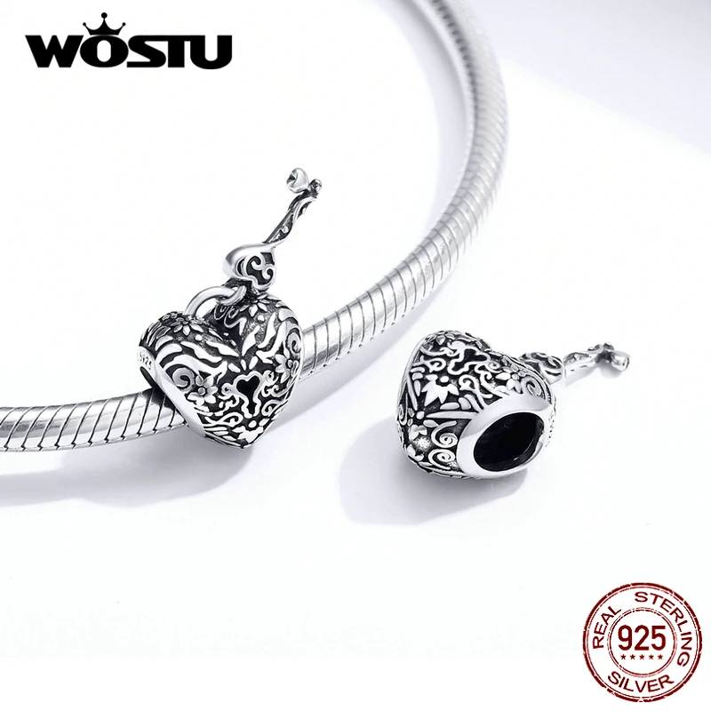WOSTU 100% Стерлинговое Серебро 925 пробы Волшебная Шляпа амулеты циркониевые бусины