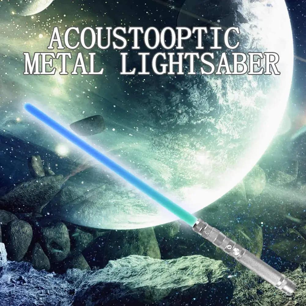Sable de luz LED recargable para duelo pesado, sable de luz con 7 colores cambiables y simulaci&oacute;n de sonido, empu&ntilde;adura de Metal L, Force FX-1