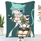 Декоративное одеяло для спальни или дивана с 3D принтом