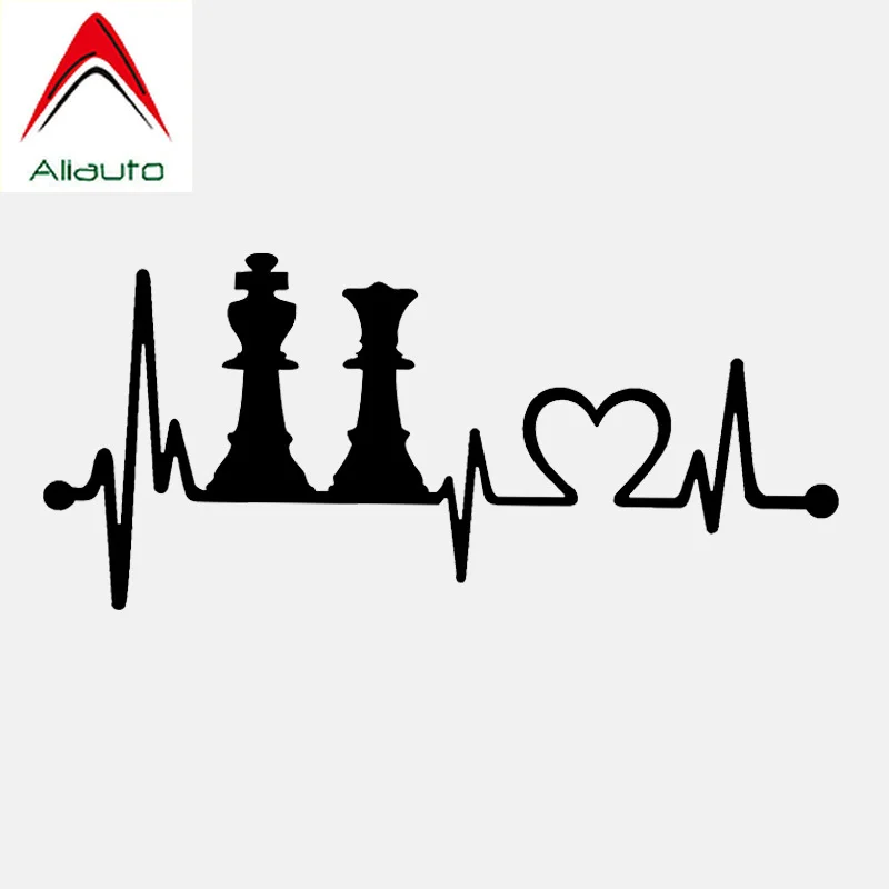 Виниловые наклейки на автомобиль Aliauto с изображением короля королевы шахматы