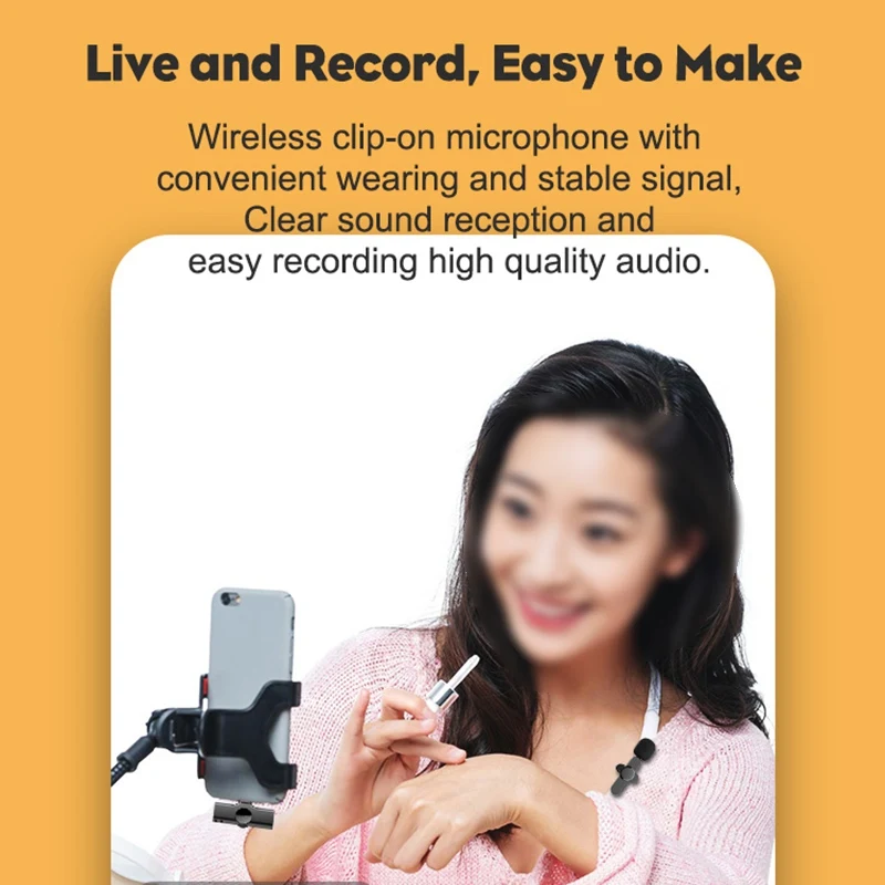 

NEW Mini Type C Wireless Microphone For Video Live Recording Interview With Multi-Dynamic Achievement Maxet Collar Mic