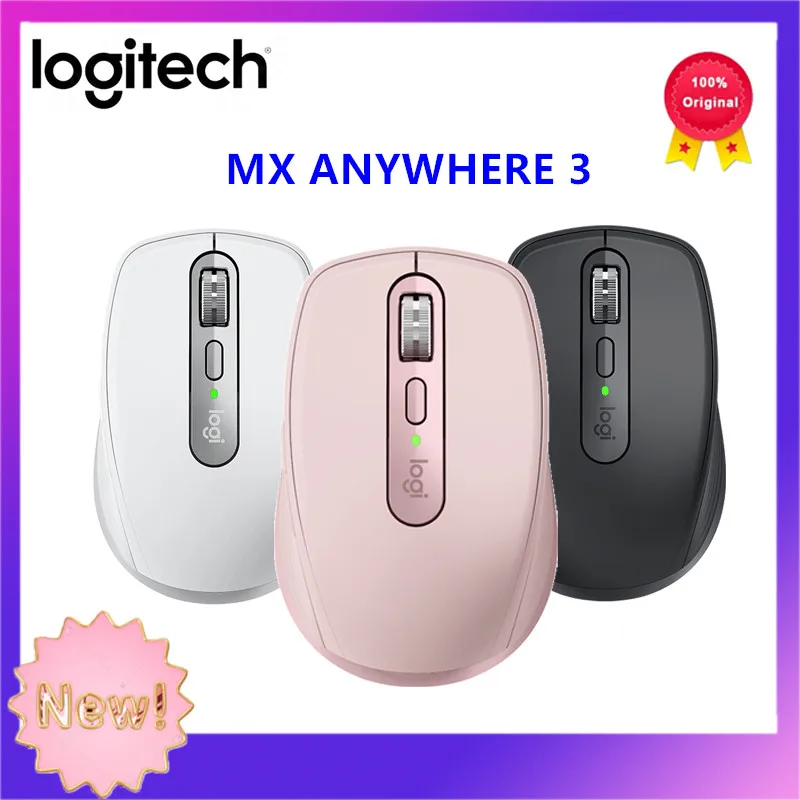 Новое поступление Logitech MX ANYWHERE 3 беспроводная мышь Bluetooth компактные