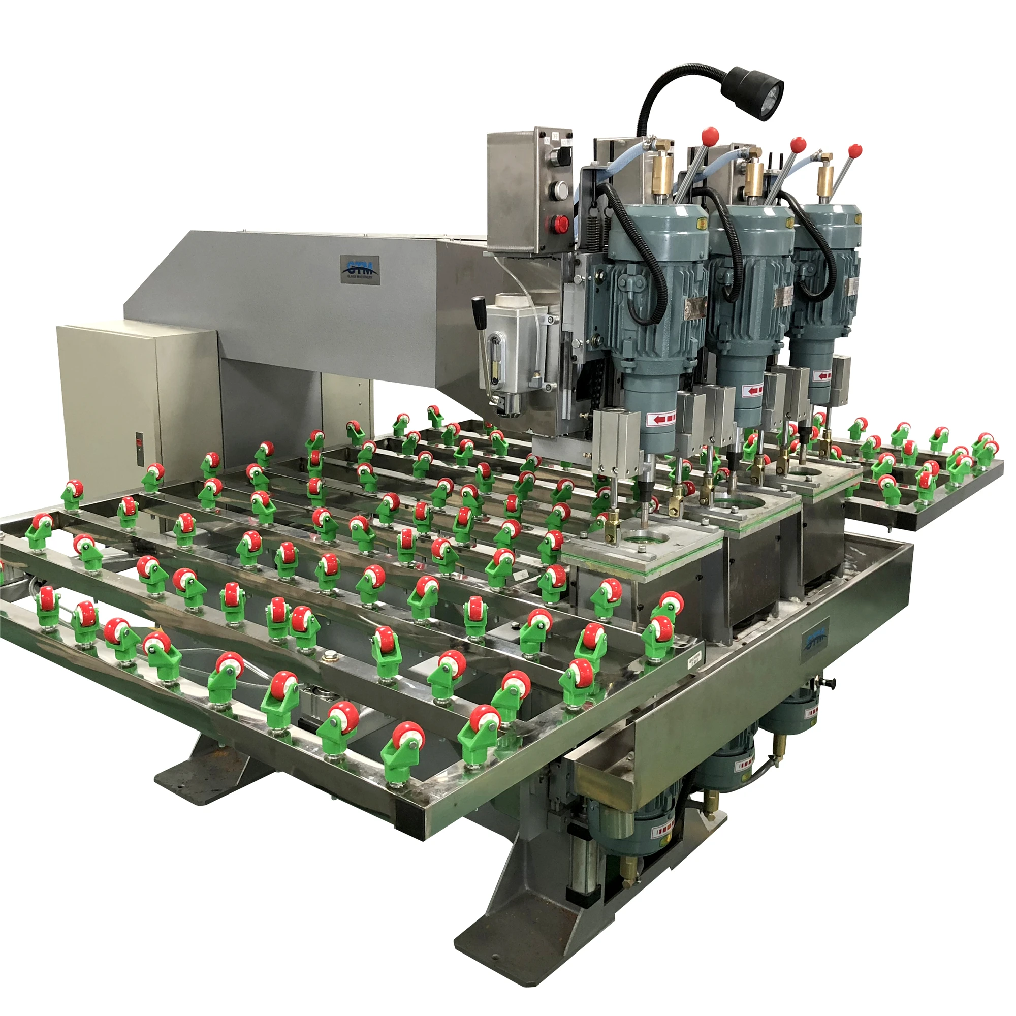 Функциональное стекло горизонтальный сверлильный станок с тремя головками |
