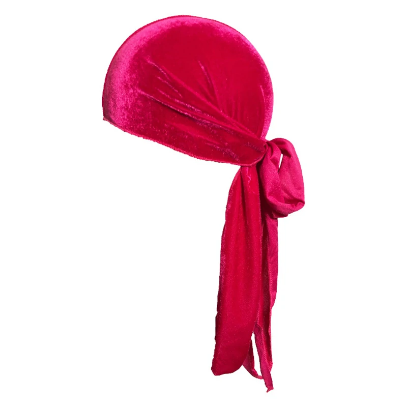 

Classic flannel braid pirate hat Baotou hat Long tail turban hat Muslim hat Hot hat