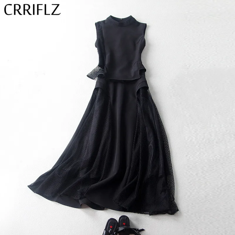 Женский весенне летний однотонный топ со стоячим воротником без рукавов большая