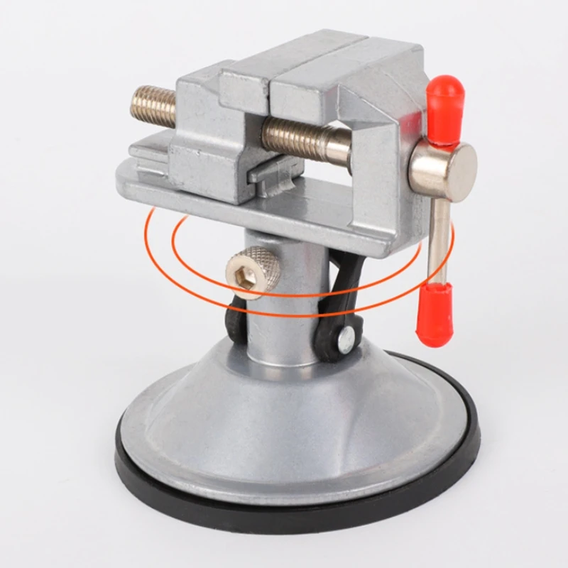 New 360 Degrees Rotary Adjustable Table Vise Fixed Frame Sucker Clamp Rotatable Aluminum Bench Screw For R | Инструменты