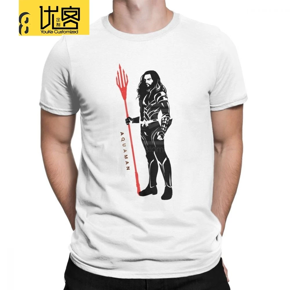 Аквамэн создают с принтом &quotпоп арт&quot Король Orm Атлантов Мужская футболка