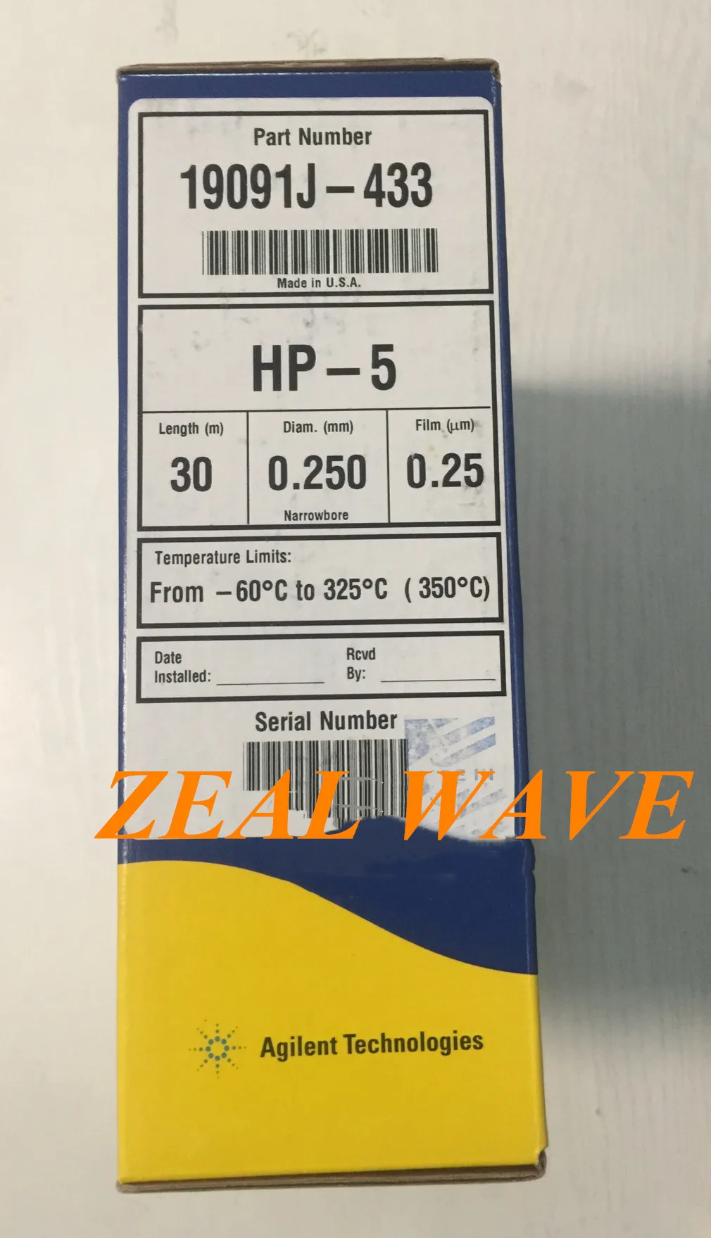 Капиллярная газохроматографическая Колонка Agilent HP-5 30 м * 0 25 мкм 19091J-433 | Мобильные