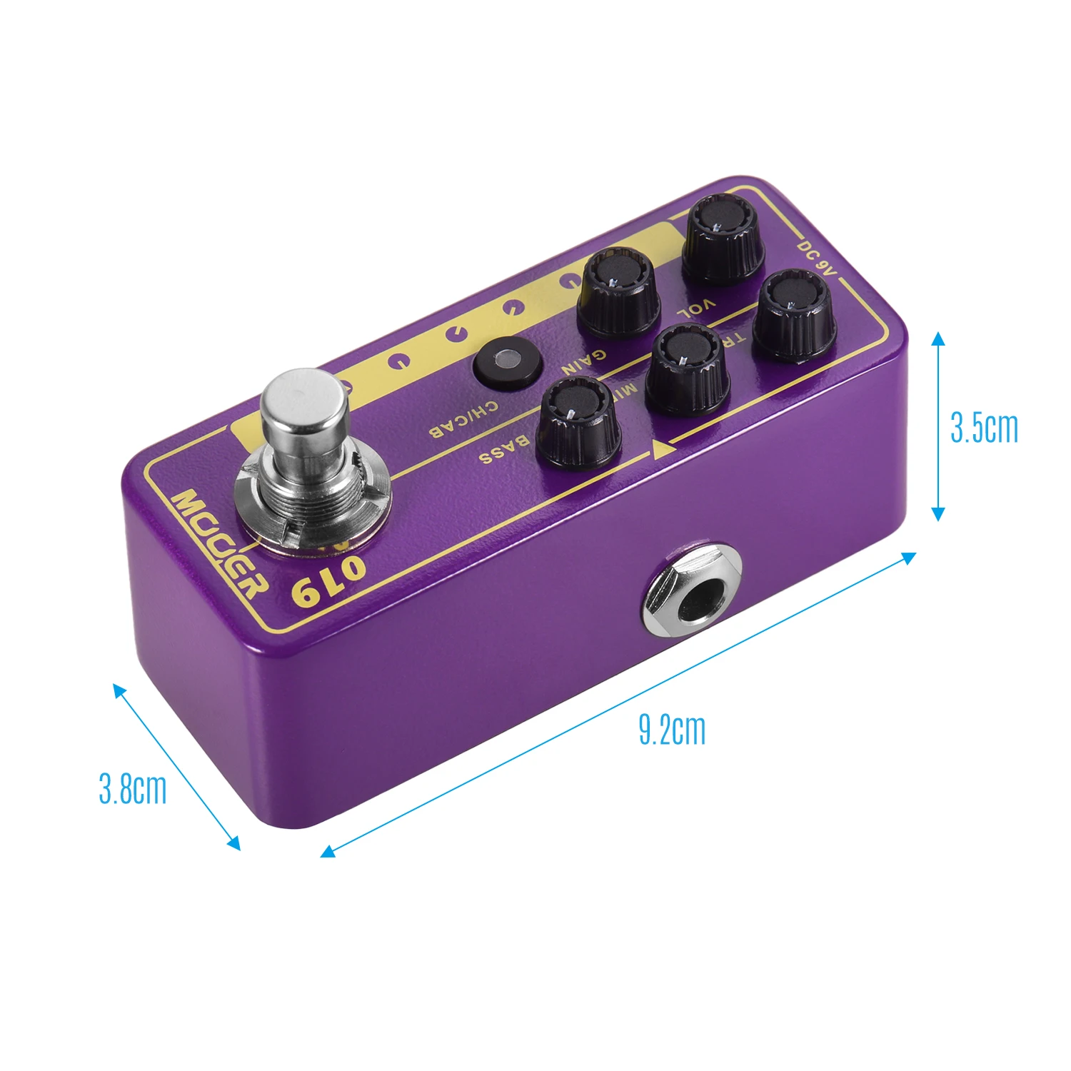 Mooer MICRO PREAMP Series 019 UK Gold PLX Digital Preamp Preamplifier Guitar Pedal Cabinet Simulation Dual Channels 3-Band EQ | Спорт и