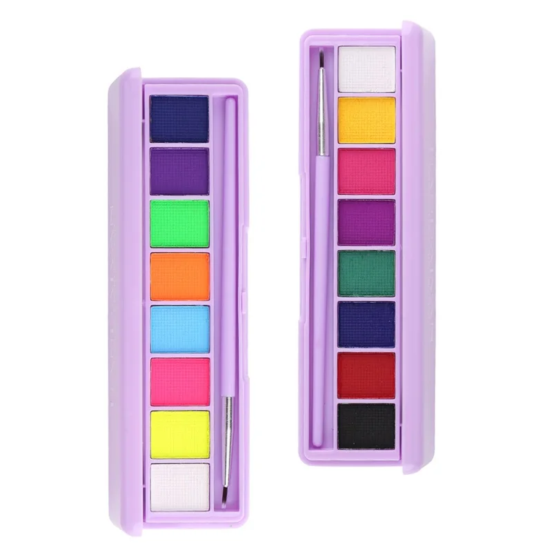 

8 Colors Halloween Party Face Body Painting Oil Tattoo Painting Art Makeup Cosmetic Palette