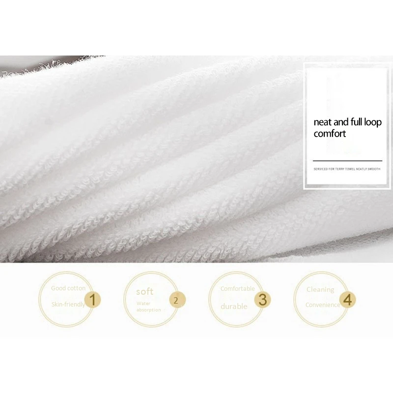 

7PCS Towels Cotton White Superior Hotel Quality Soft Face Hand Towels 30X30cm