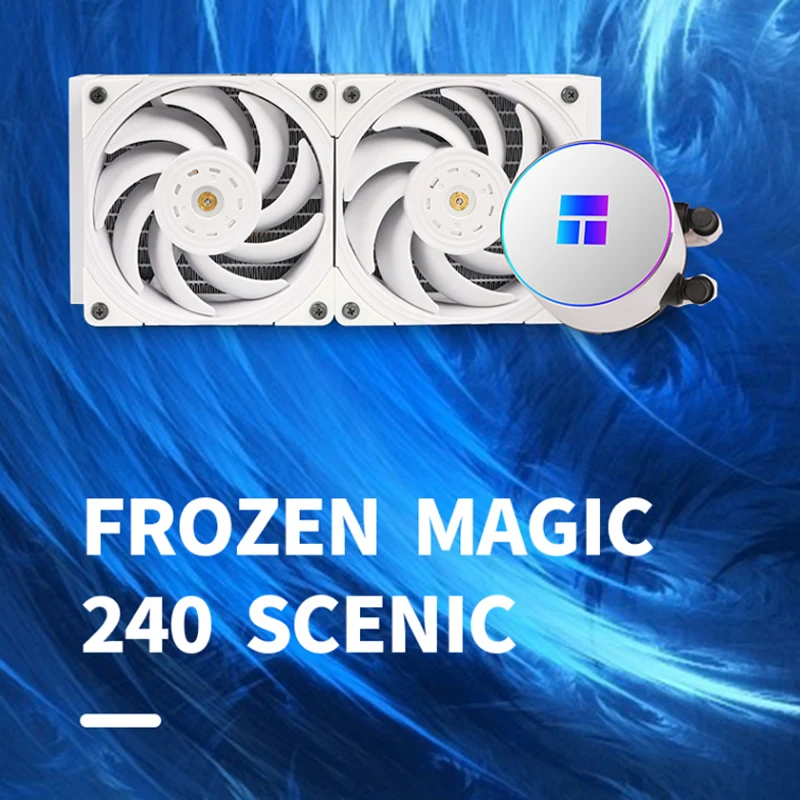 

Thermalright Frozen MAGIC 240 SCENIC Integrated Water Cooling Radiator TL-B12W Fan Multi-platform Metal Buckle ARGB Cold Head