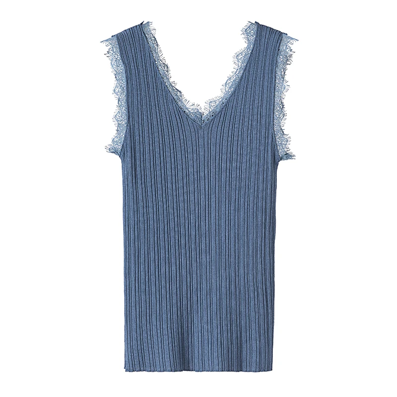 Женская универсальная трикотажная рубашка из ледяного шелка жилет без рукавов с