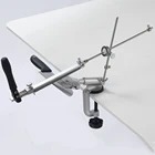 Система для заточки ножей KME + Edge pro, Поворот на 360 градусов, постоянный угол, шлифовальный станок, Алмазный точильный камень